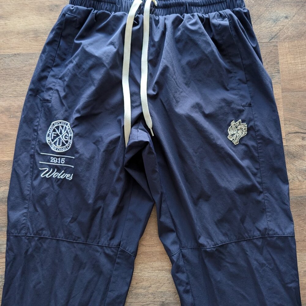 Darc Sport Wolves Club Pants Men Medium Blue Track Sweatpants Joggers Gym Active